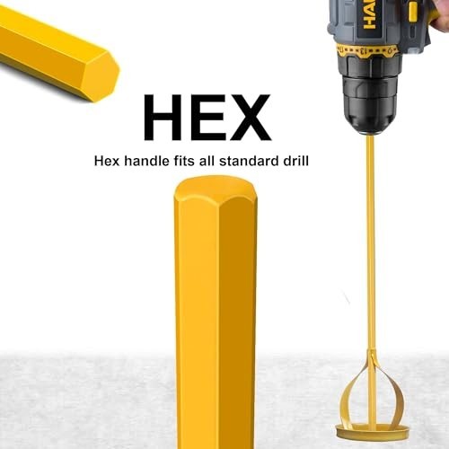 Paint Mud Mixer Stirrer Hex Bit for Drill 1 5 Gallon For Paint Plaster Cement