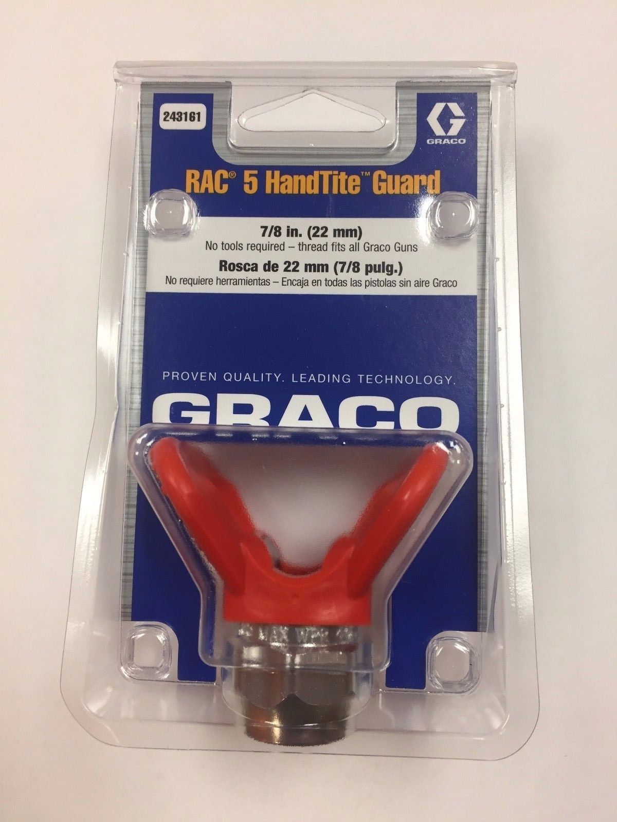 Graco Org RAC 5 Guard Paint GUN Tip holder 243161 7/8″ threads SHIPSFASTFREE!