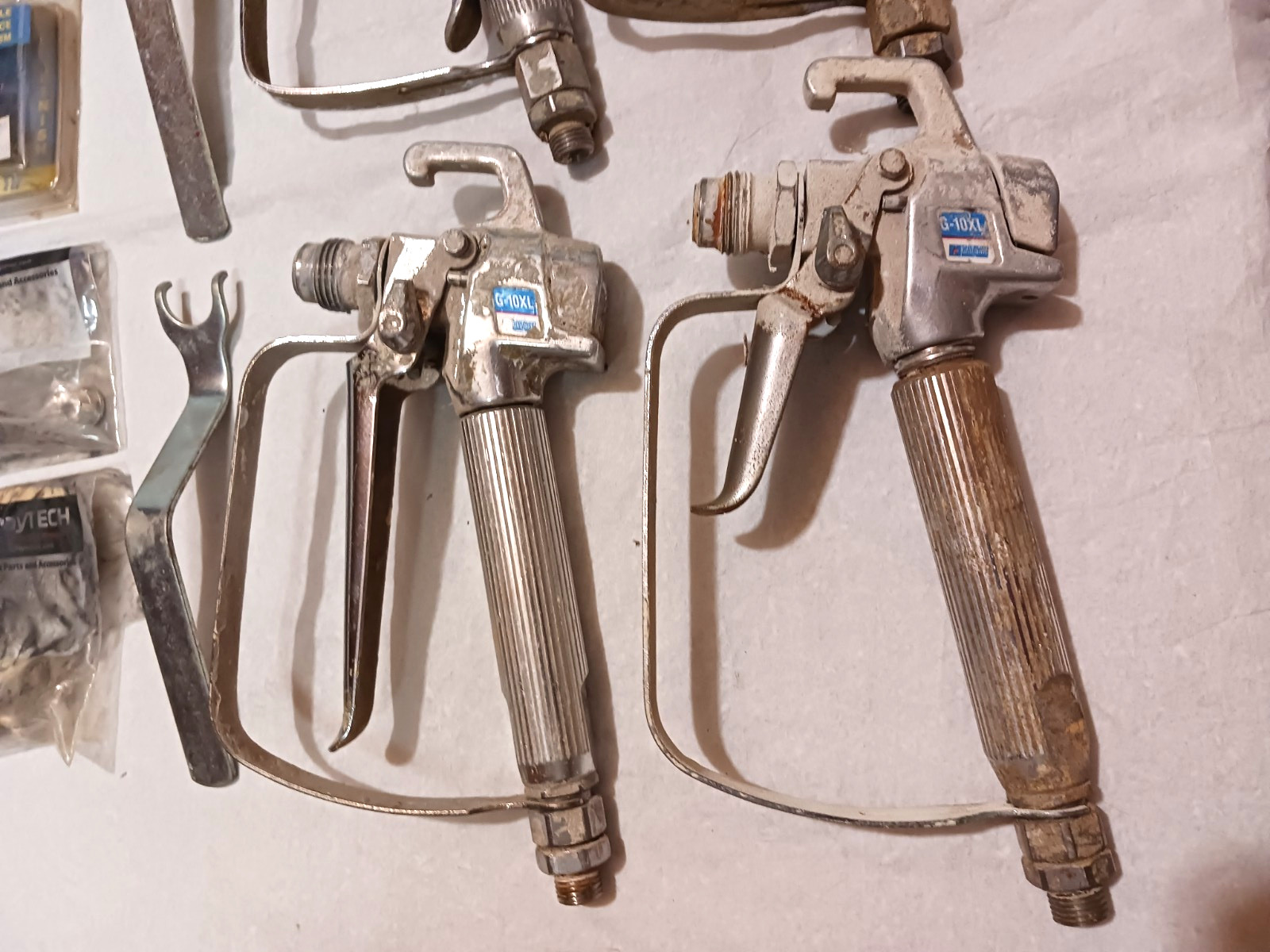 Paint Spray Gun, Tips & Various Parts New And Used – Untested – READ!
