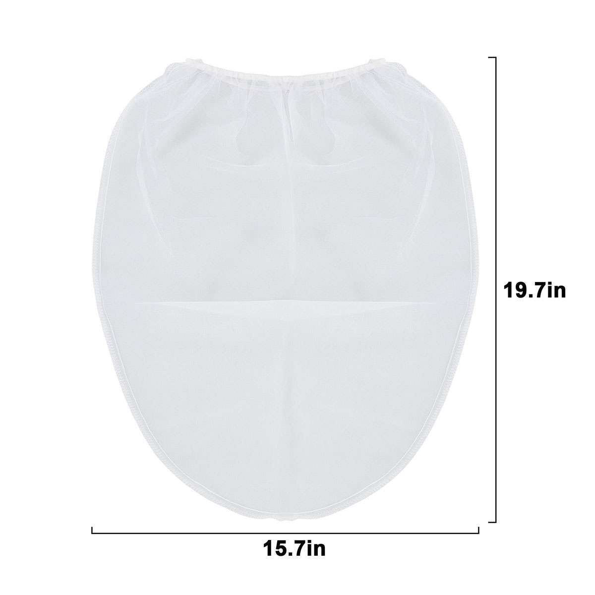 5 Pieces Paint Strainer Bags 5 Gallon White Fine Mesh Filters Elastic Opening