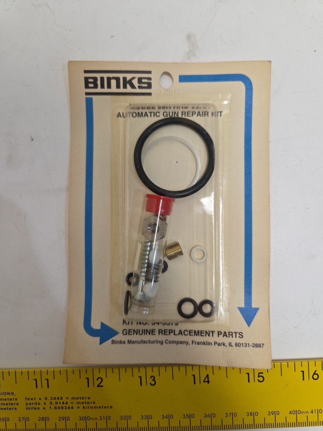 Binks 54-3579 Model 95A And 95AR Automatic Paint Gun Repair Kit