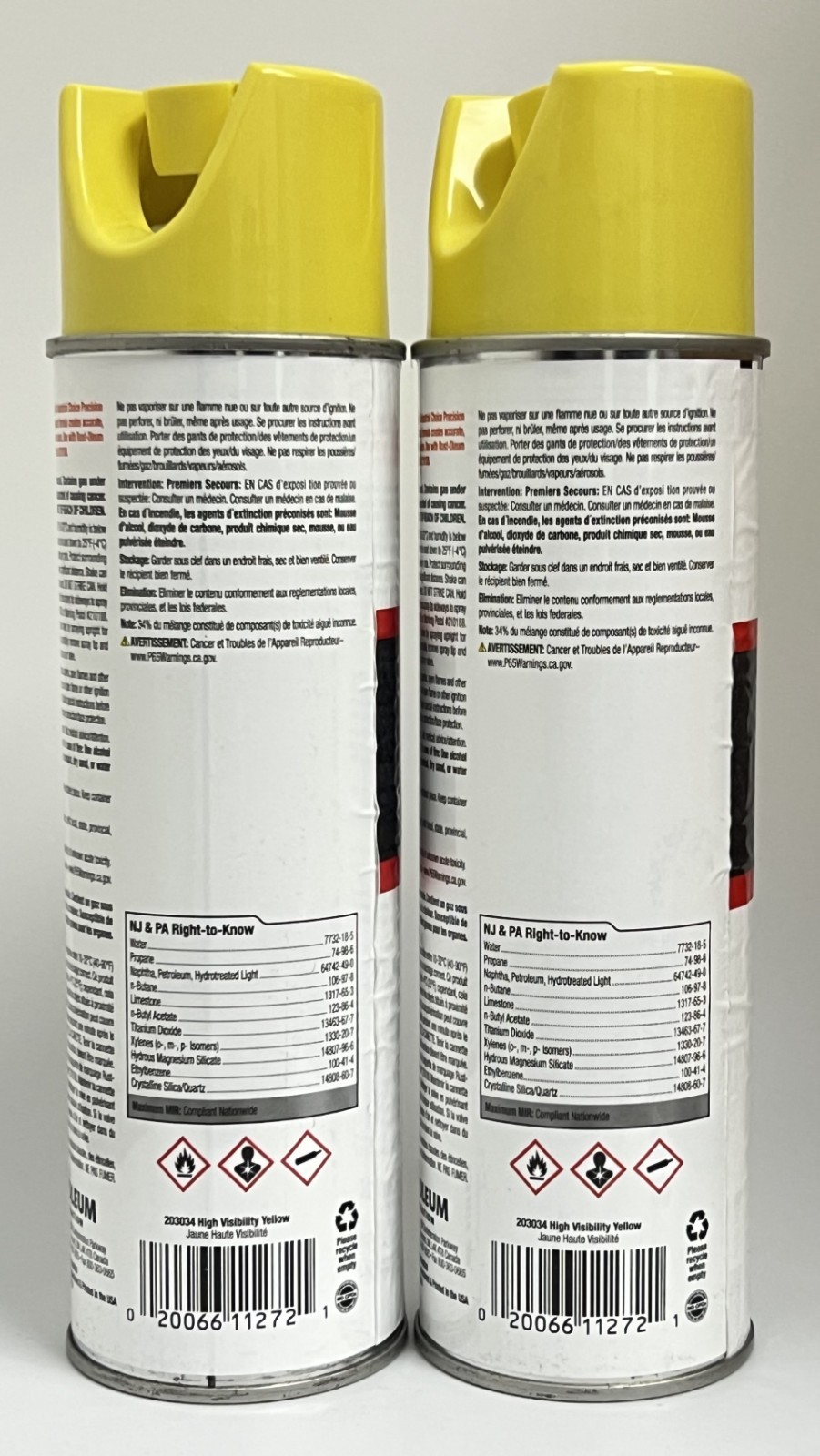2 PACK – Rust-Oleum – 203034 – Precision Line Marking Paint, 17 Oz, Yellow