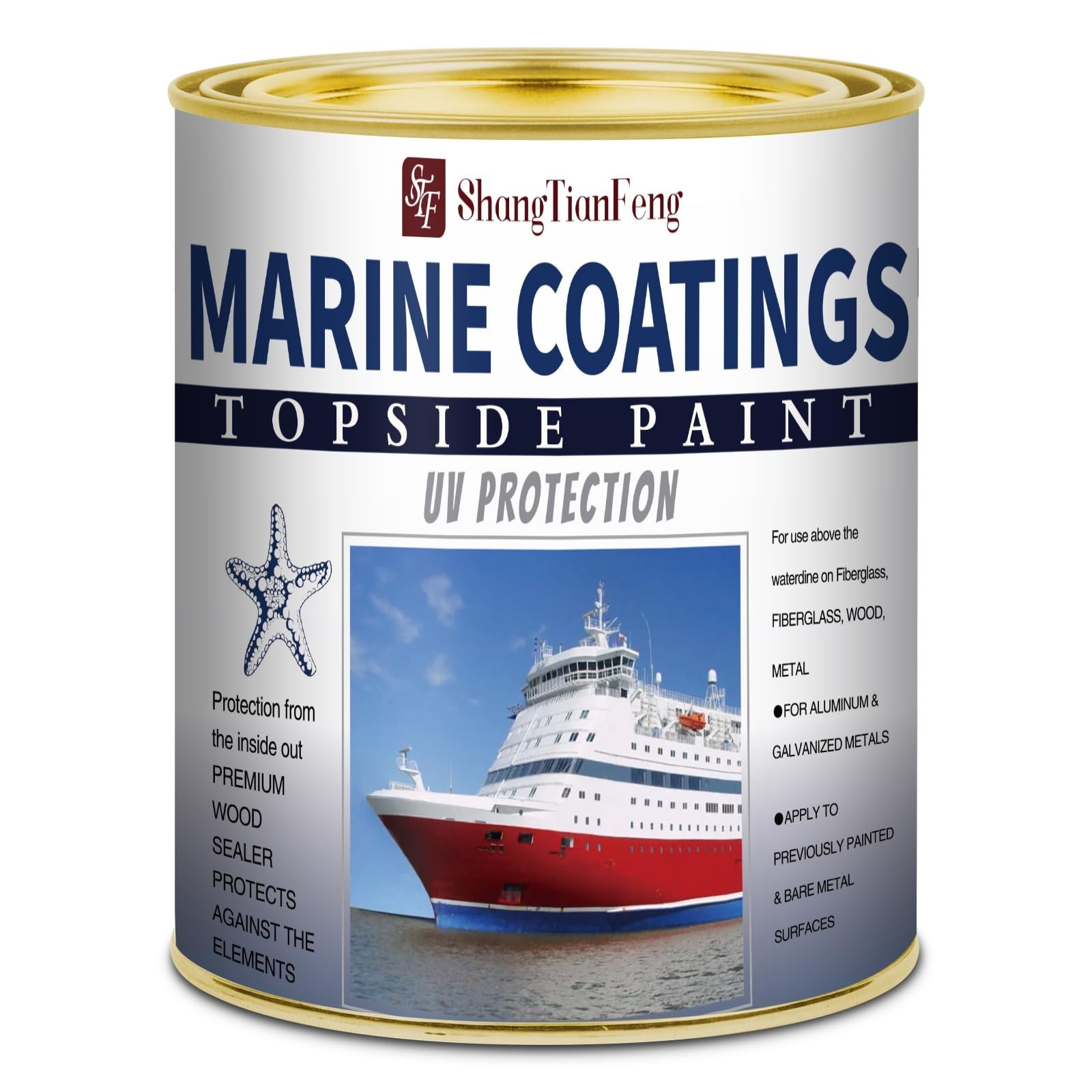Marine Boat Paint 32oz Brilliant Navy Blue – Deck & Aluminum Boat Bottom Paint