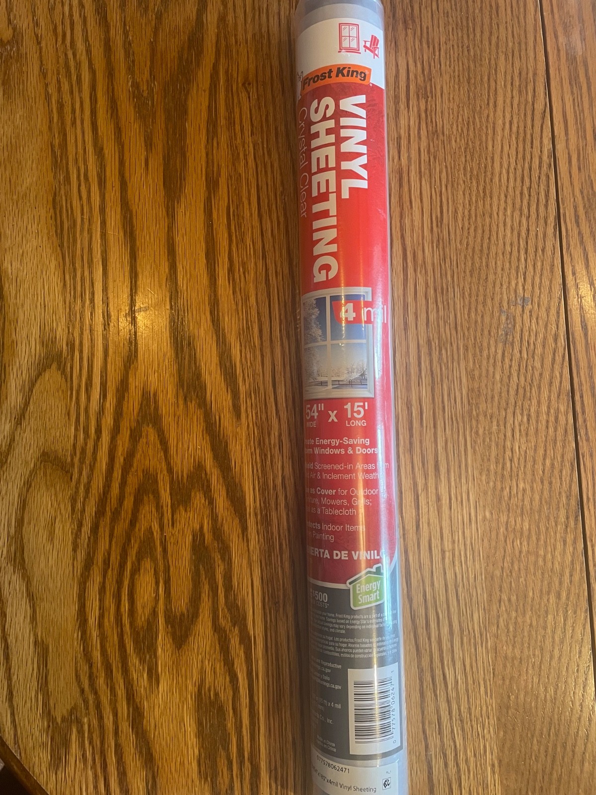 Clear Vinyl Sheeting Roll 54” x 15ft 4 Mil Plastic Window Cover