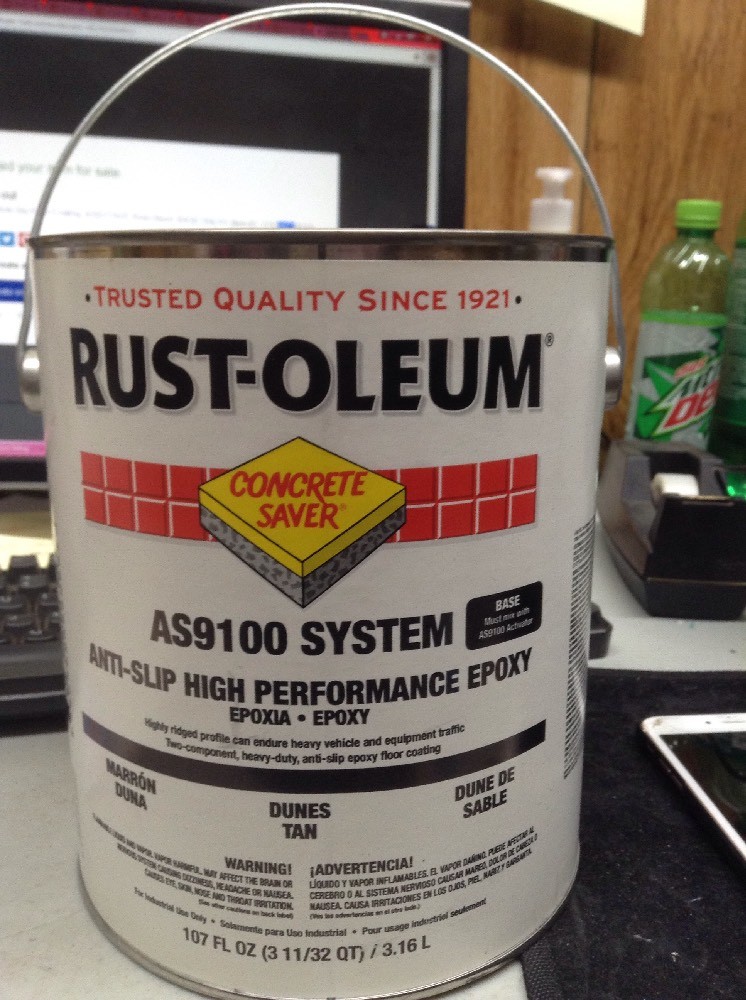 Dunes Tan Anti-Slip Floor Coating, AS9171425, Rust-Oleum .BASE ONLY!!!