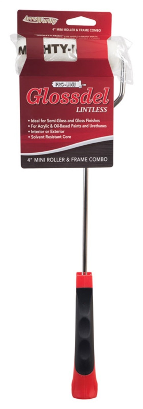 ArroWorthy 416B-GL3C Barracuda Paint Roller Frame with Mini Roller 3/8 x 16 in.
