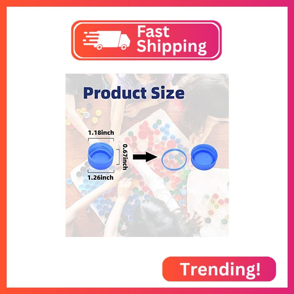 HAIOPS Plastic Bottle Caps 100pcs Mixed Color DIY Crafts