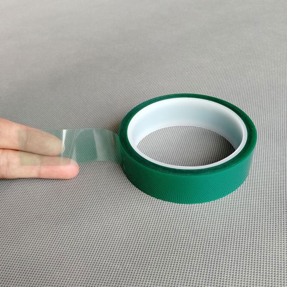 Green Polyester Tape, High Temp Masking Tape, Powder Coating, Adhesive JQ