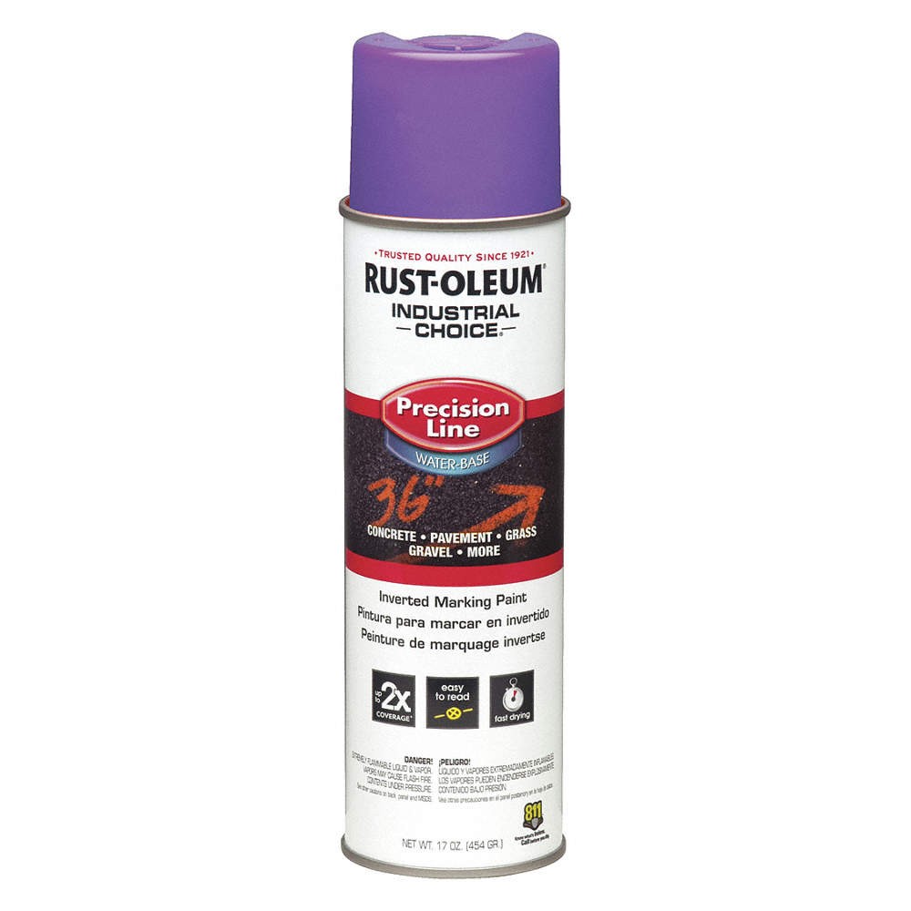 RUST-OLEUM 1869838 Line Marking Paint,20 oz,Fluor. Purple 6YH20