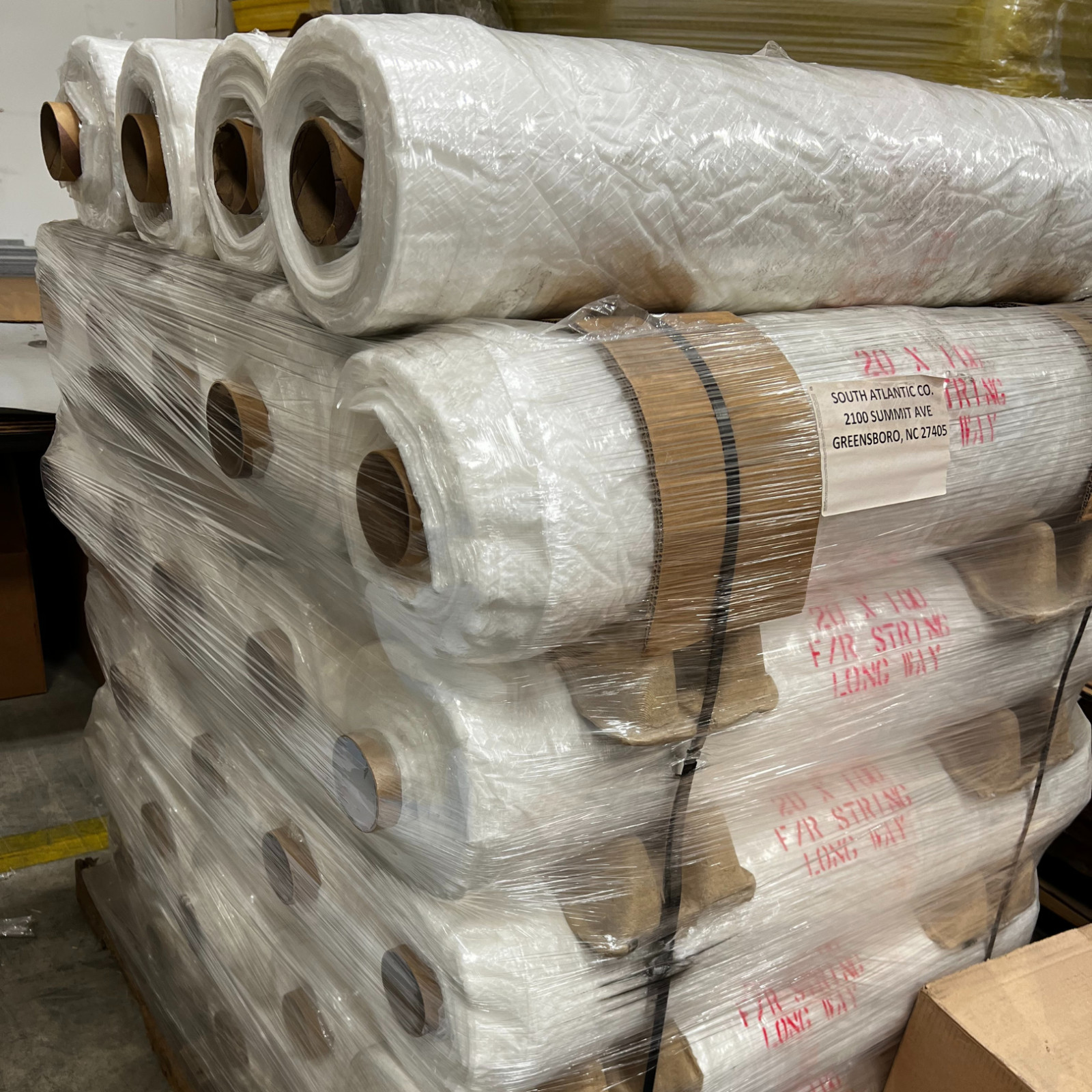 6mil 20’x100′ String Reinforced Woven Poly Sheeting Roll Clear Flame Retardant