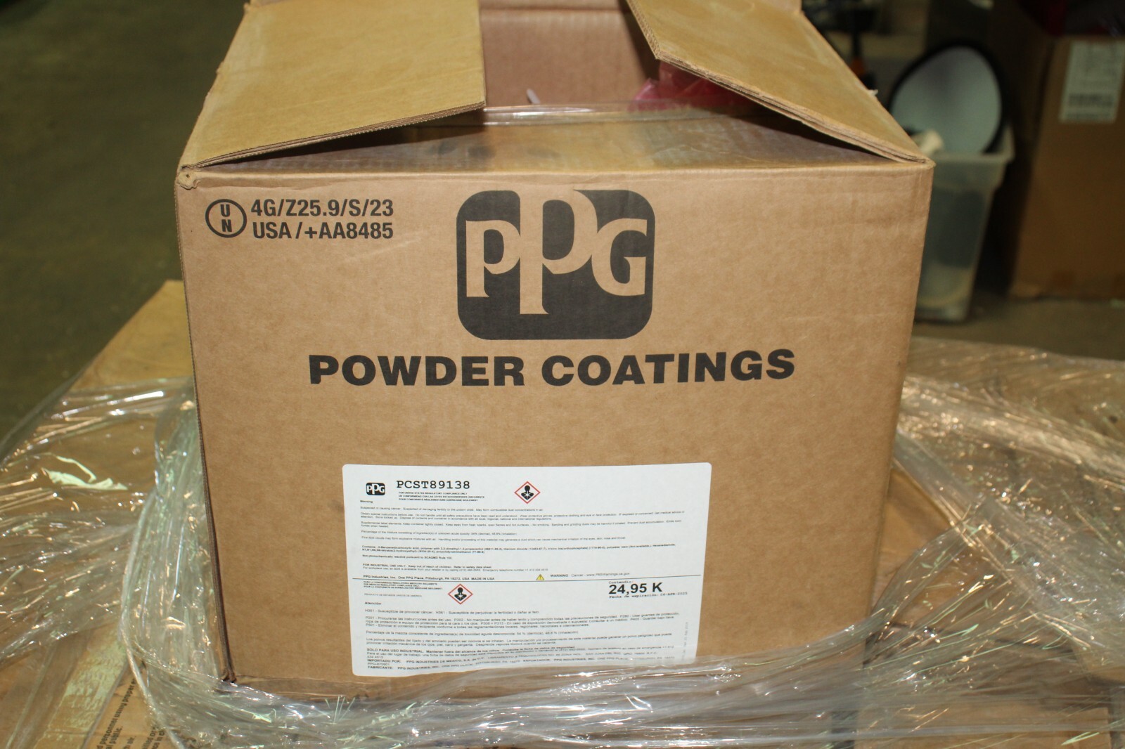 55 lbs of PPG Powder Coating PCST89138 Envirocron HTE Max Wheel White UD HAA