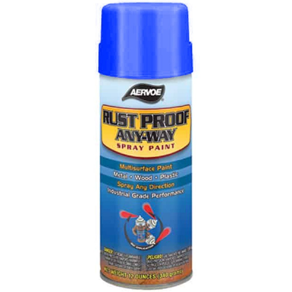 Aervoe 303 Rust Proof Any-Way Spray Paint. Safety Blue – 12/pk