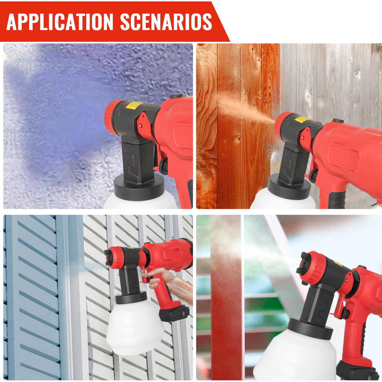Paint Sprayer for Milwaukee M18 18V Battery, HVLP Spray Paint Gun ONLY TOOL Set