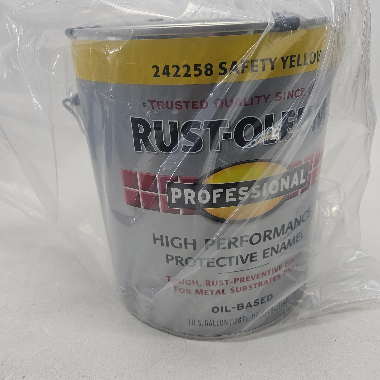 RUST-OLEUM Safety Yellow Protective Oil Enamel PROFESSIONAL 1 Gal Oil Based