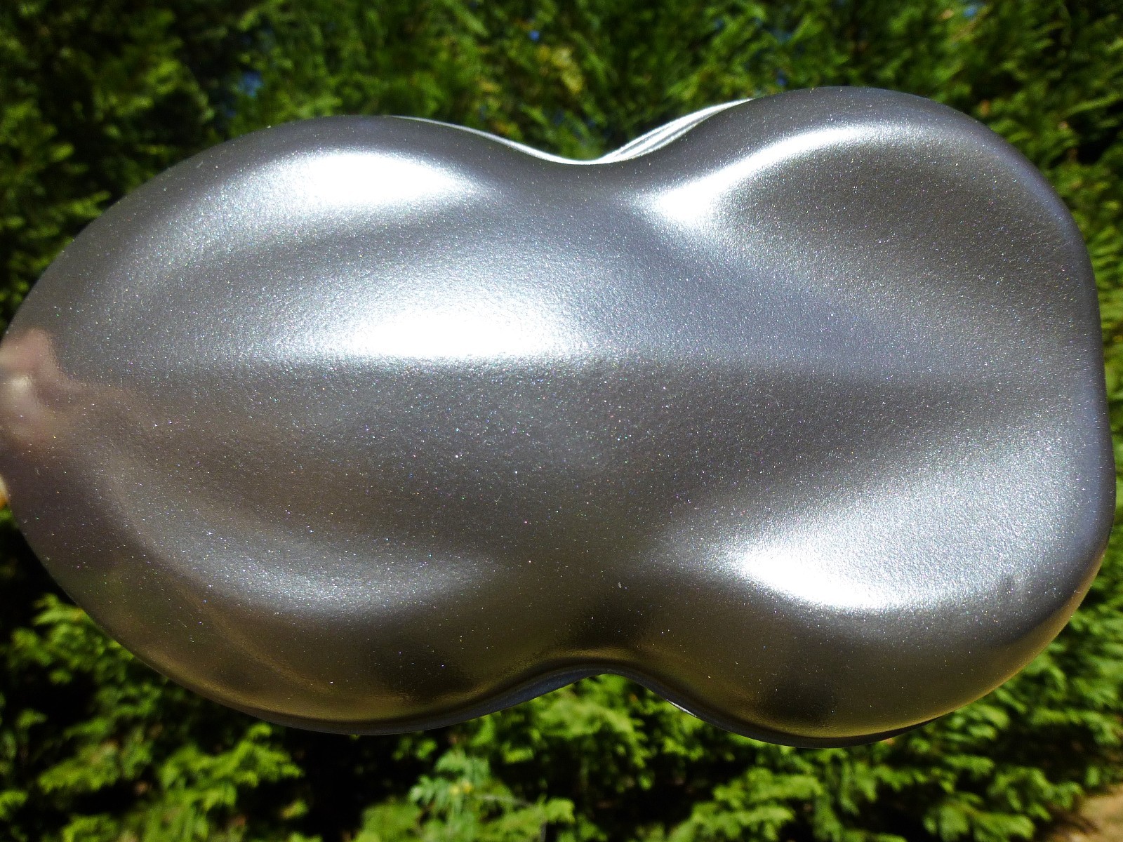 Old School Vintage Silver Pearl Pigment Black Clearcoat Urethane HOK
