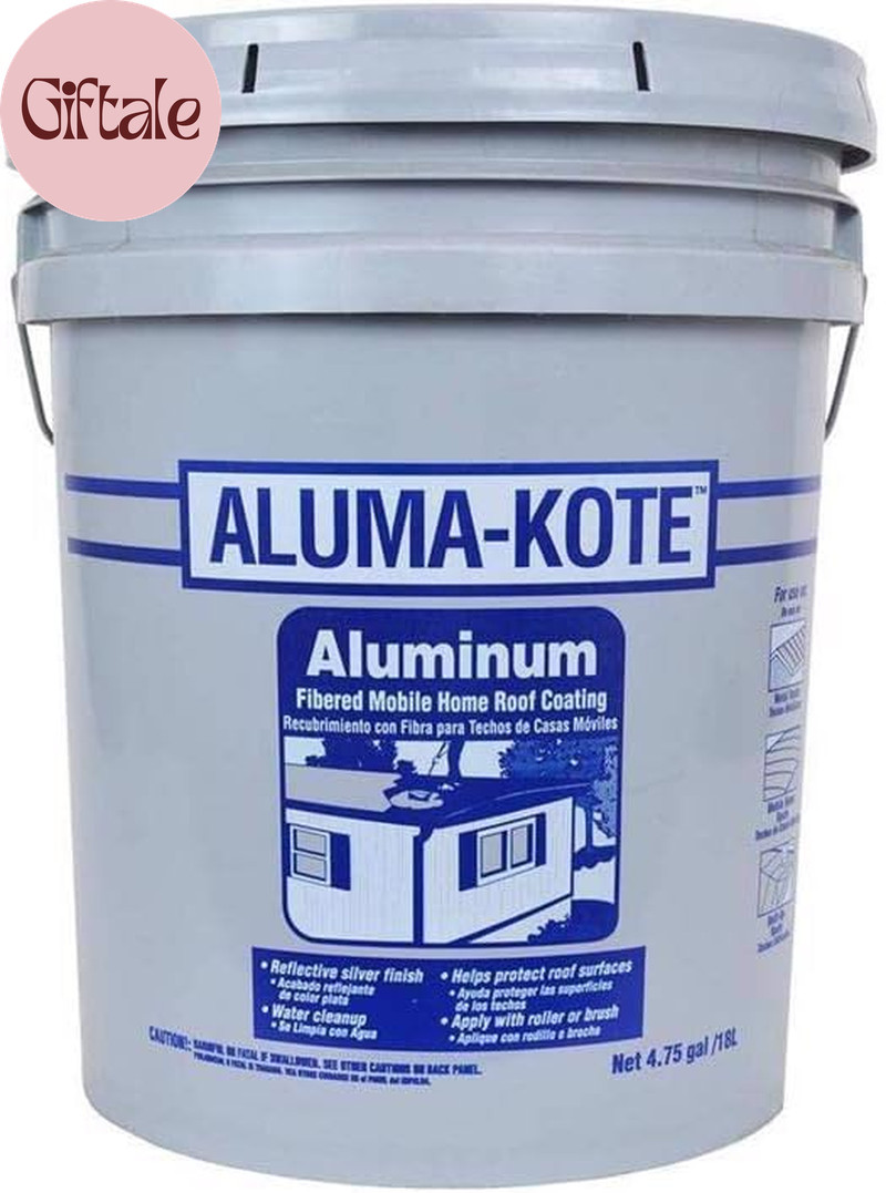 Gardner Aluma-Kote Gloss Silver Fibered Aluminum Fibered Aluminum Roof Coating 5