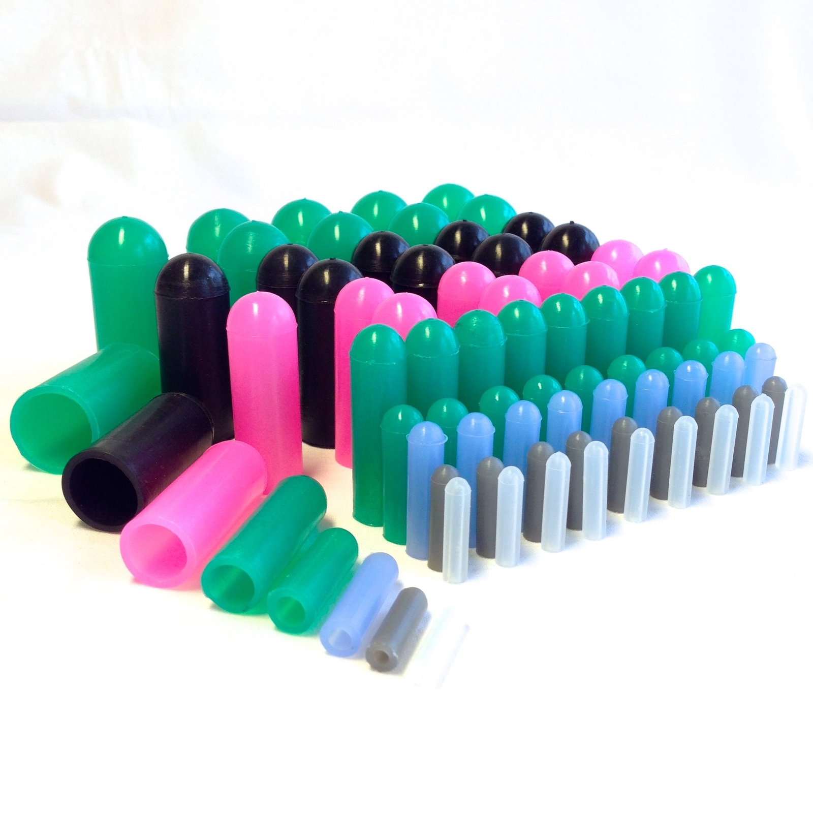 High Temp Masking Supply 160 Piece Silicone Rubber Plug and Cap Set – 1/16″ t…