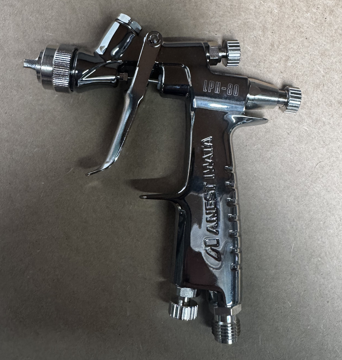Anest Iwata Spray Gun with 150mL Aluminum Cup, LPH-80-082G