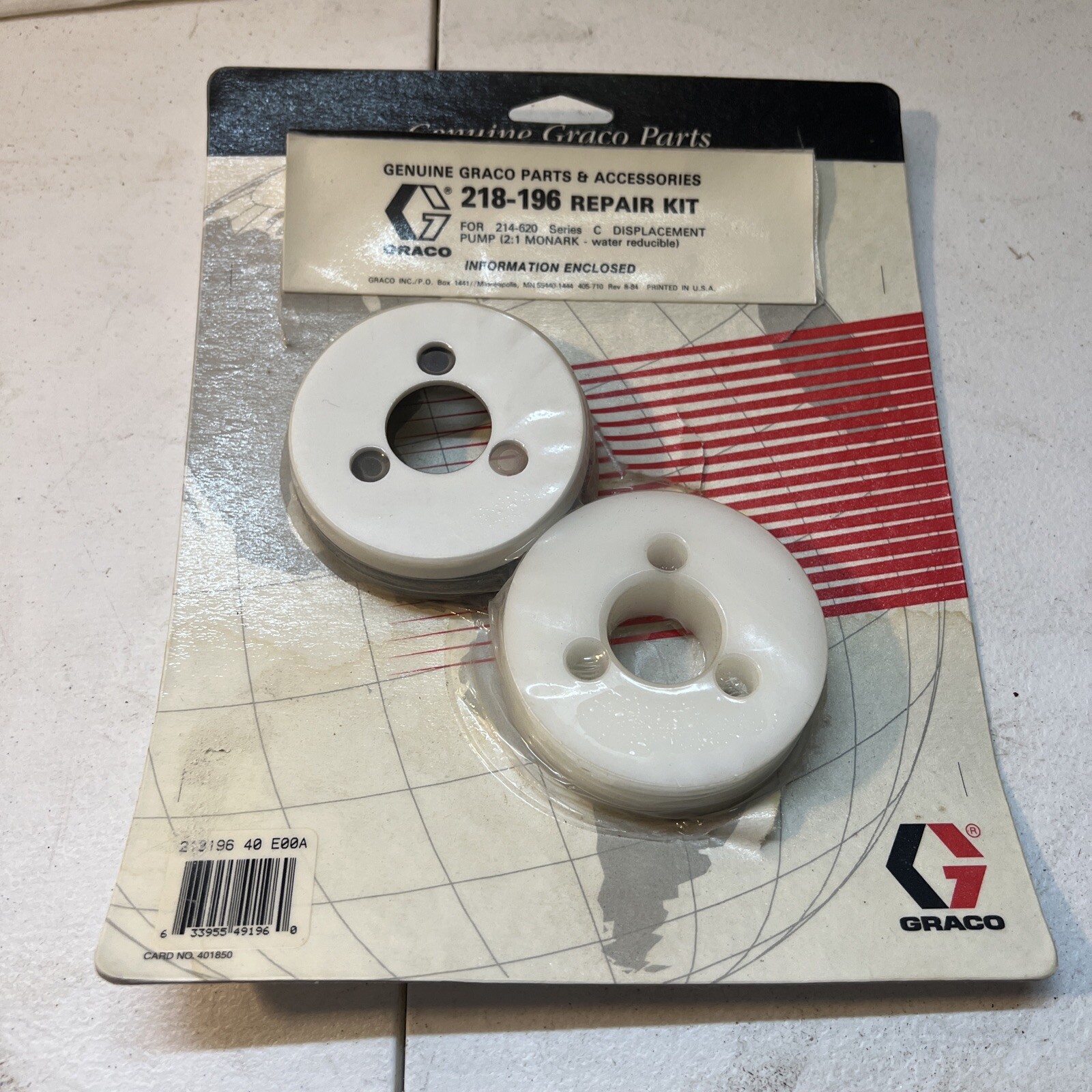 GRACO Repair Kit 218-196 for 214-620 Series C Displacement Pump 2:1 MONARK