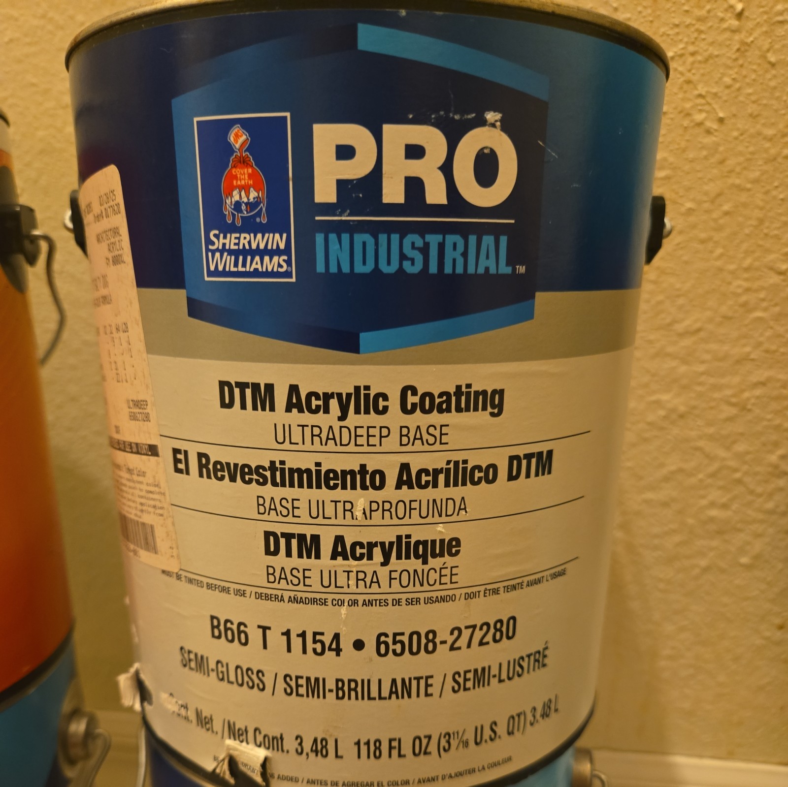 Sherwin WIlliams PRO Industrial Dtm Acrylic Coating Ultradeep Base /Semi/ Gallon