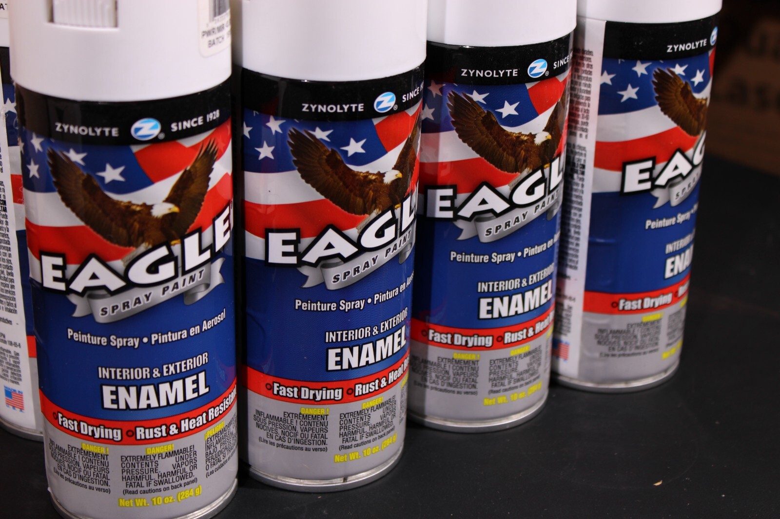 Aervoe S193 Semi-Gloss White Zynolyte Enamel Spray Paint 16 oz. Cans – 12-Pack