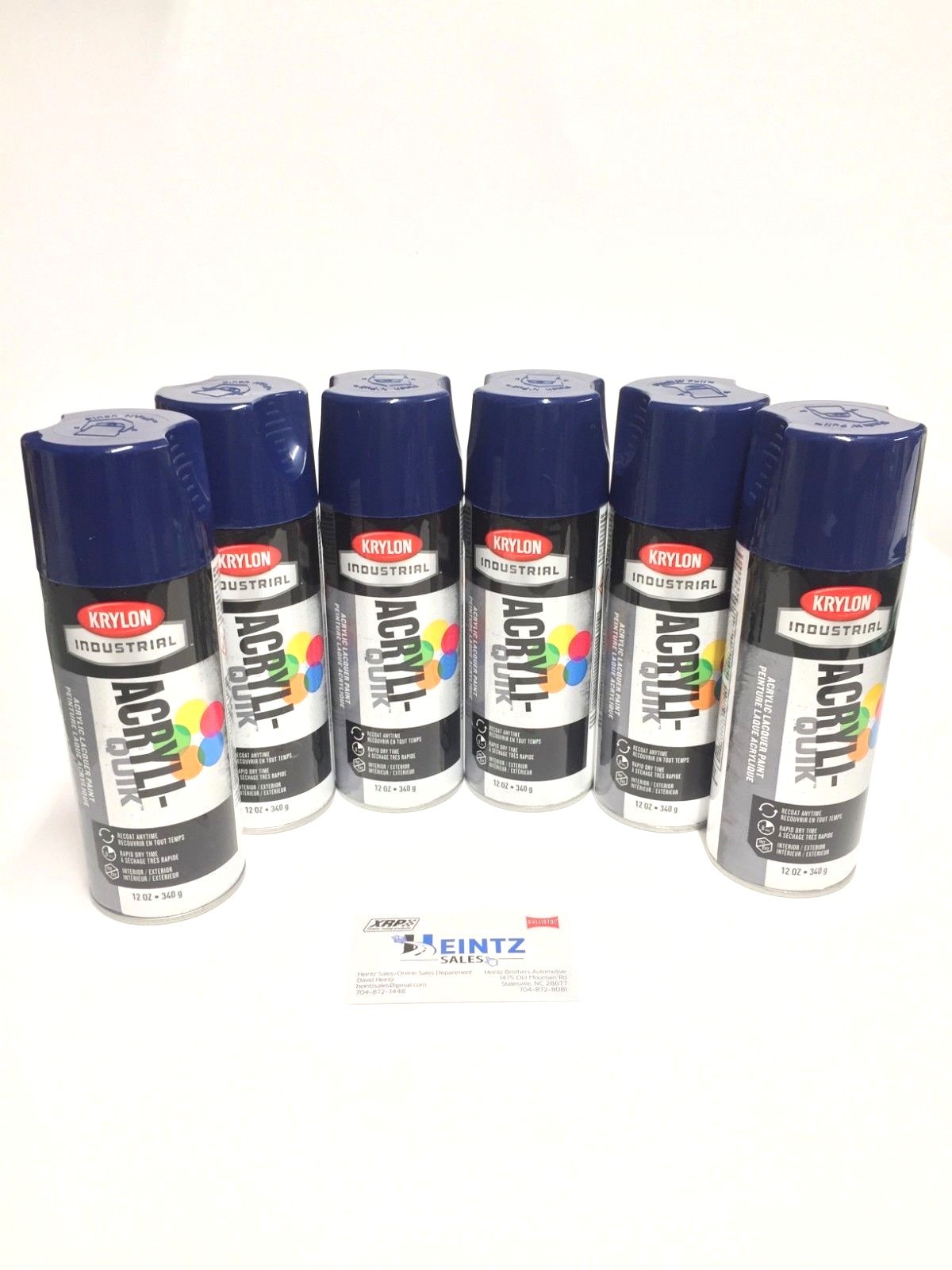 Krylon Acryli-Quik Regal BLUE(6)Acrylic Lacquer Paint-Recoat/Interior/ Exterior