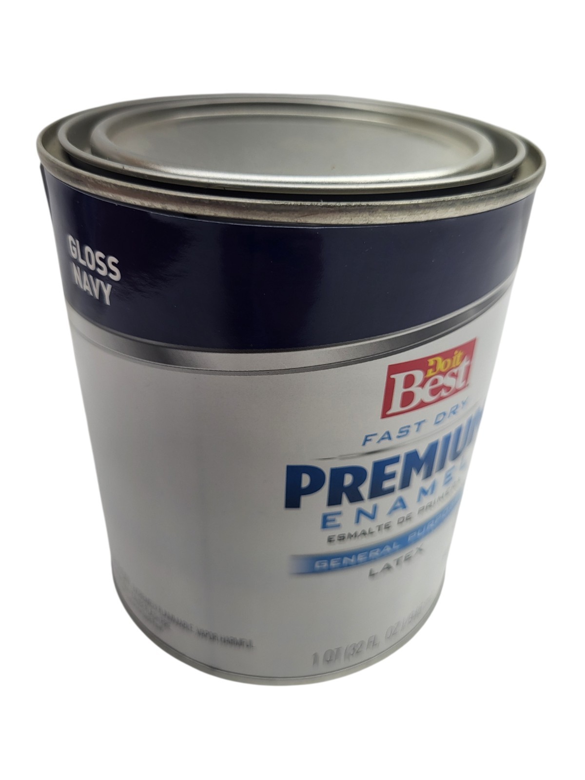Paint Do it Best Fast Dry Acrylic Latex Gloss Premium Enamel, Navy Blue, 1 Qt.