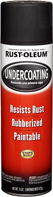 Rust-Oleum 248657 Rubberized Undercoating Spray, Black, 15-oz. – Quantity 6