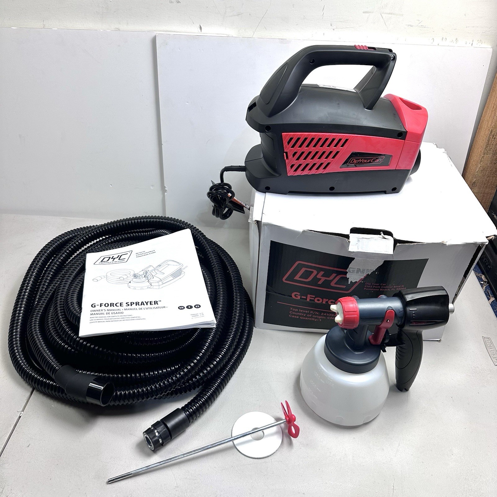 DYC G-FORCE DIPSPRAYER SYSTEM Plasti Dip By Earlex Wagner Spray Gallon Dip
