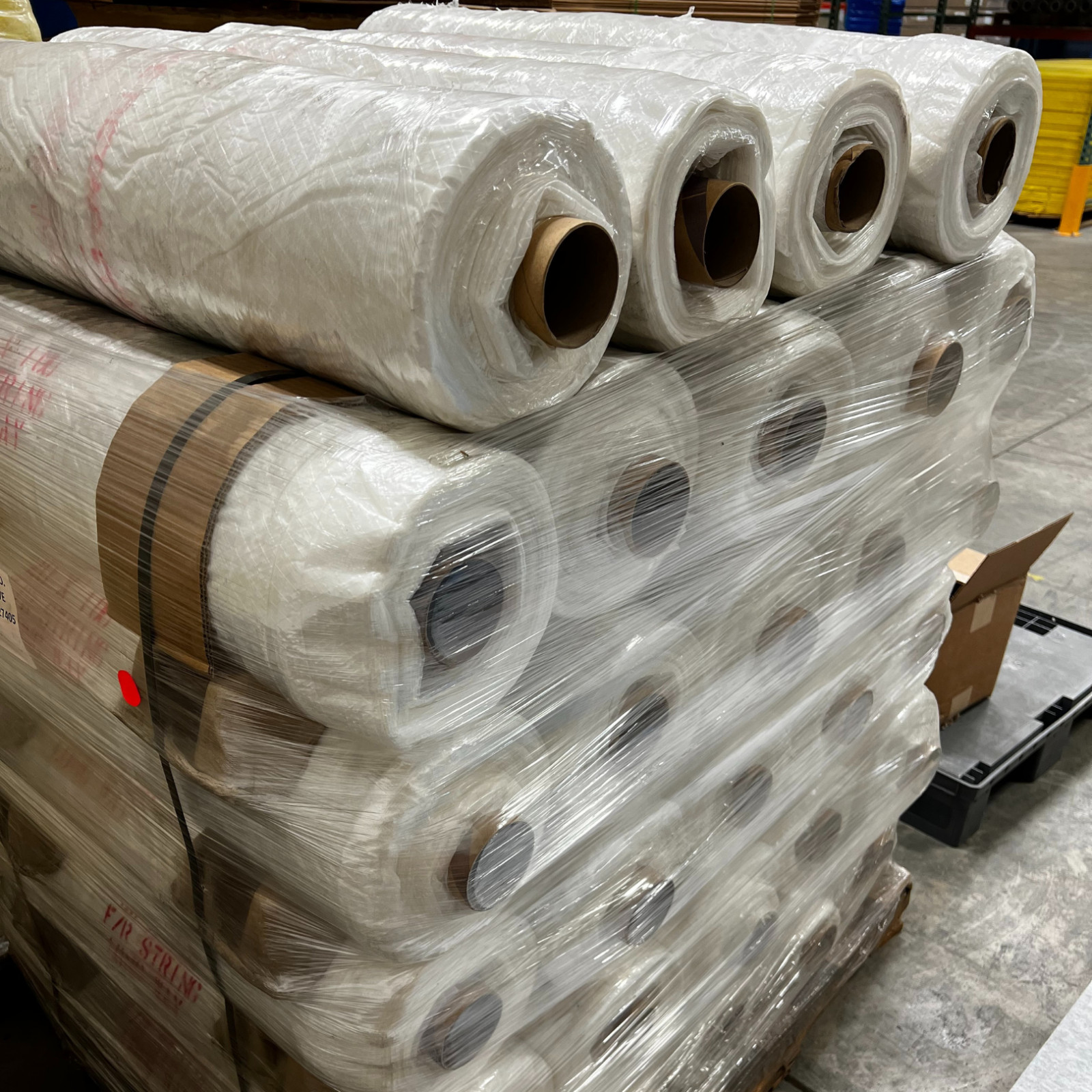 6mil 20’x100′ String Reinforced Woven Poly Sheeting Roll Clear Flame Retardant