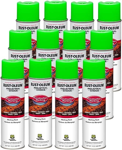Rust-Oleum 264700 Industrial Choice M1400 System Water-Based Fluorescent Green