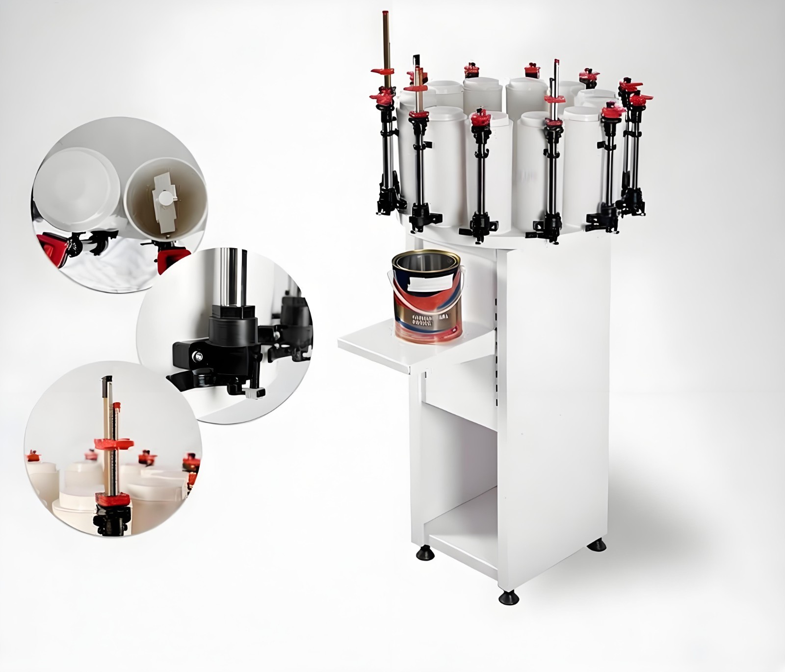 12 Stations Paint Colorant Dispenser110V2.3L Drum Paint Color Tinting Machine