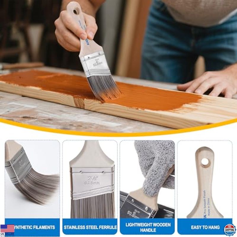 KATA Household Painting Tool Kit – 4 Inch Paint Tray with 8 Pack Disposable