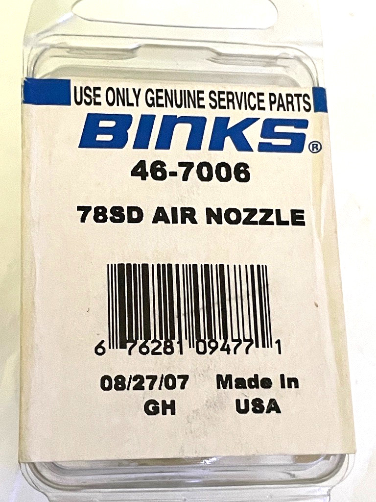 BINKS 115 SPRAY GUN AIRCAP SAVE $$$ DEALER PRICE 175.00 OURS 99.00