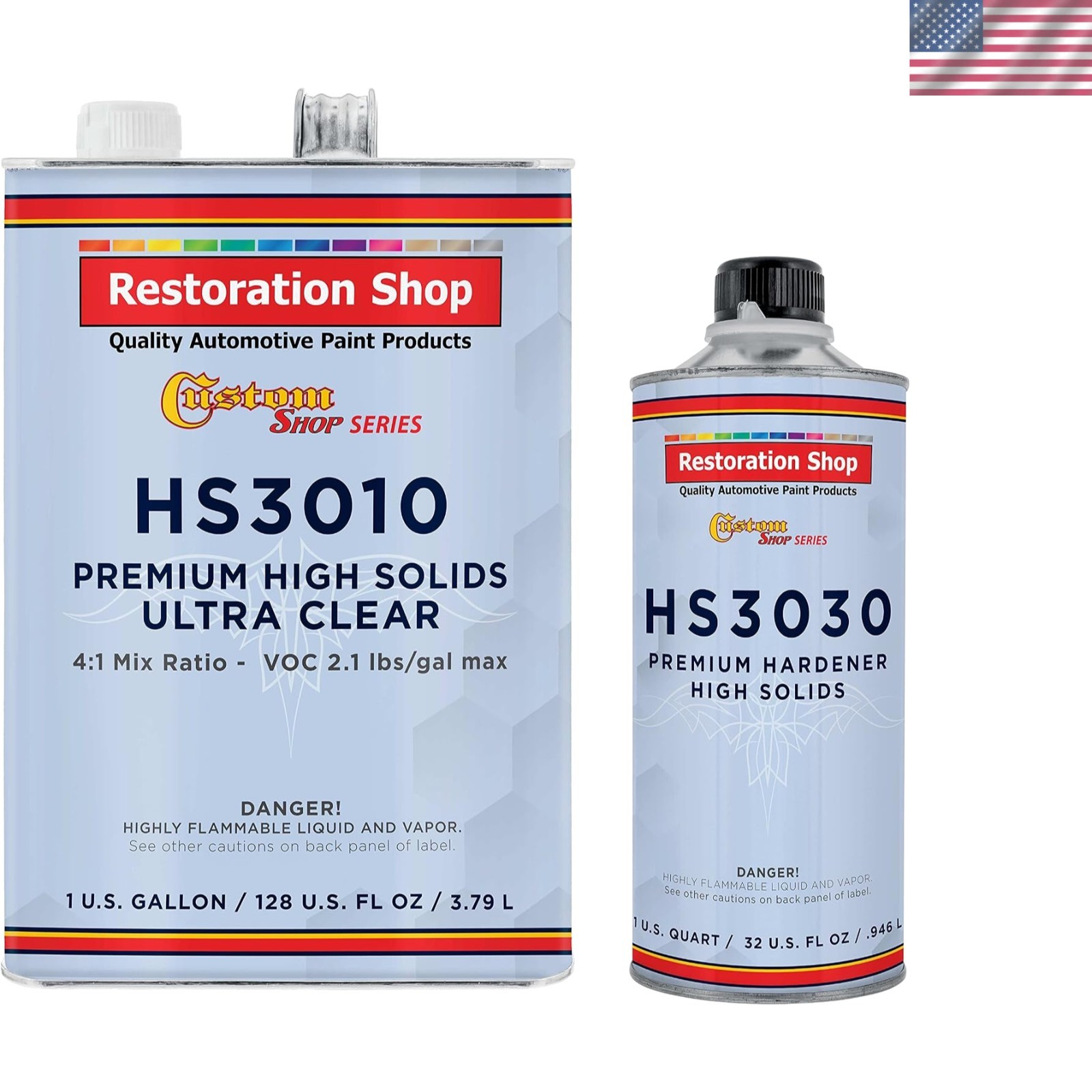 High Solids Ultra Clearcoat Auto Paint Kit, 2.1 VOC Gallon Kit