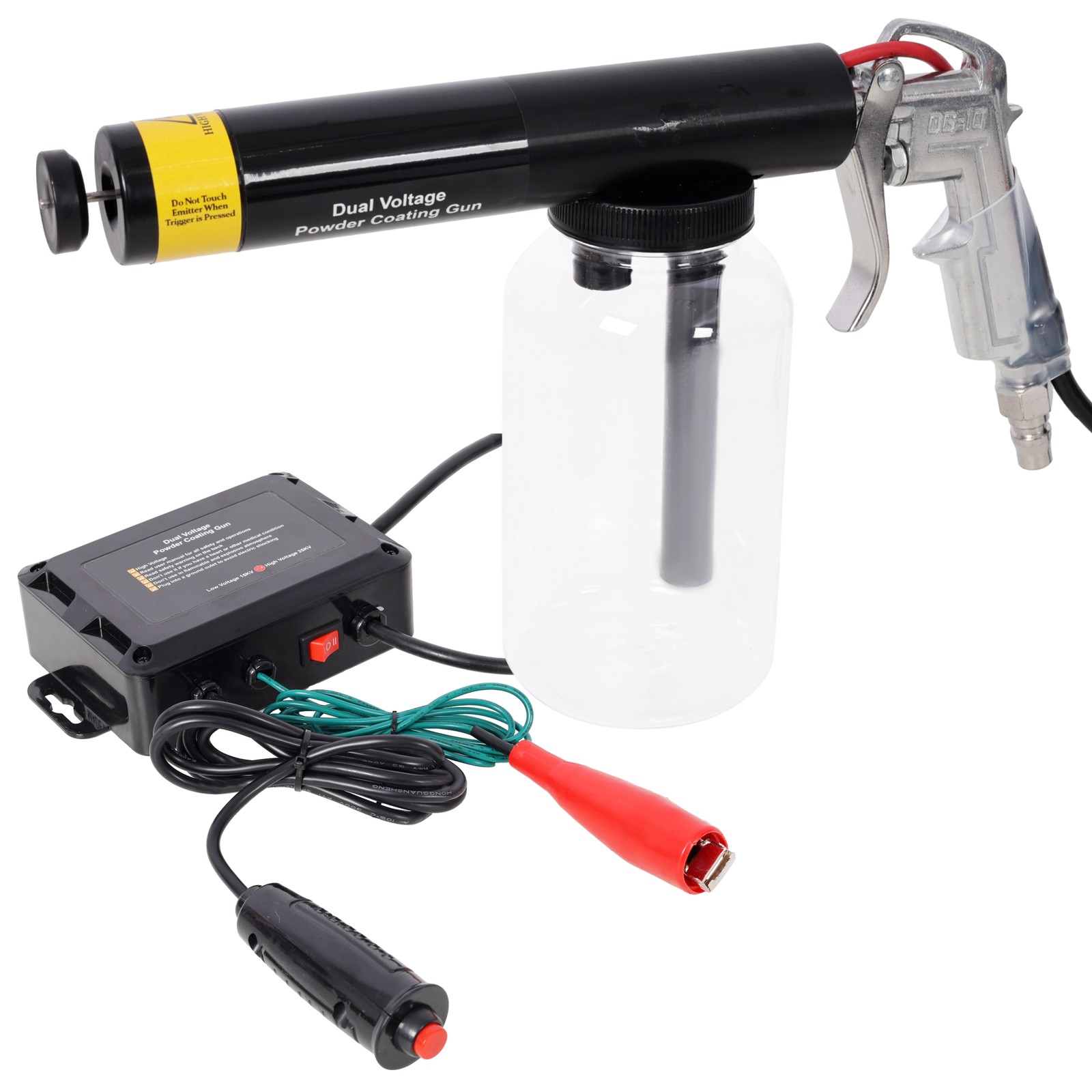Dual Voltage 15KV 25KV Powder Coating Gun System, Powder Coating Machine