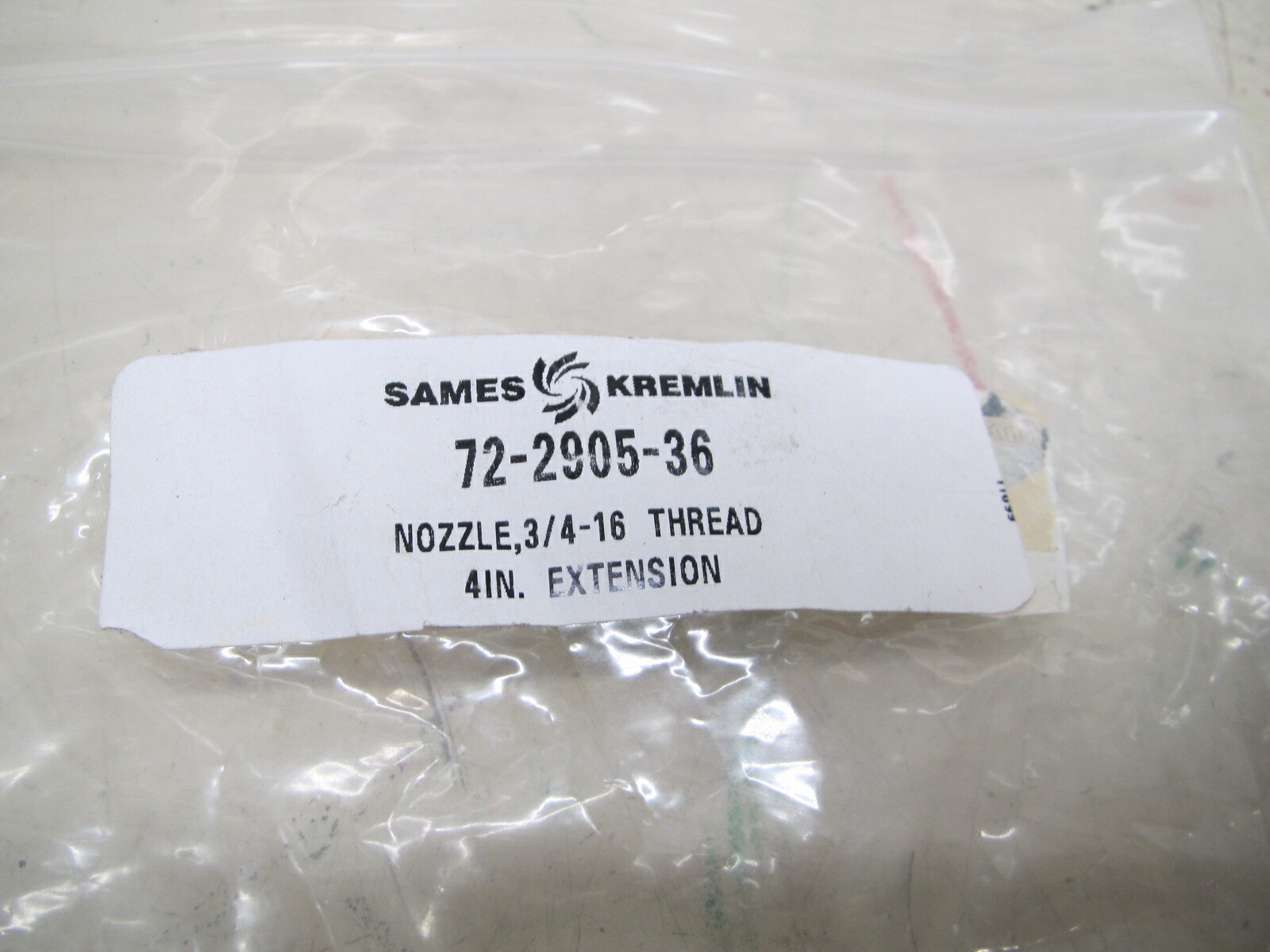 Sames Kremlin 72-2905-36 3/4″-16 Thread 4″ Nozzle Extension New Free Shipping