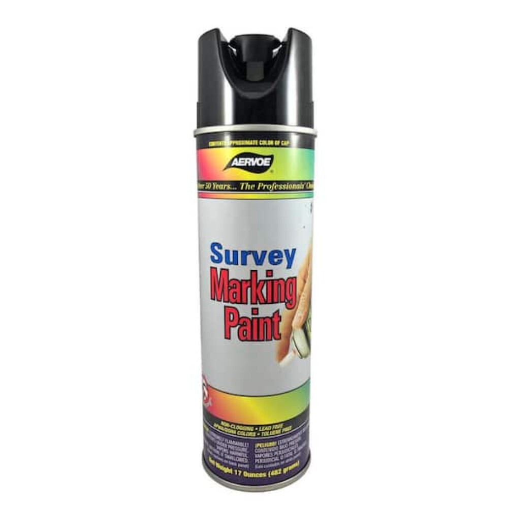 Aervoe 206 Survey Marking Paint, Black – 12/pk