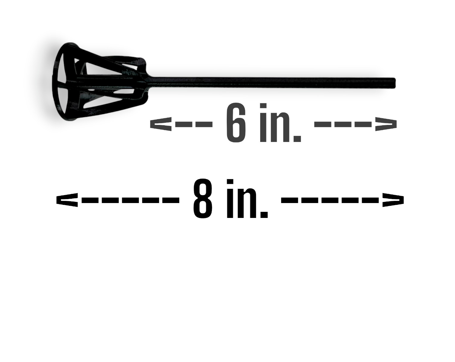 Paint Mixer 8 In Hight Compatible With Drill 3d Printed.