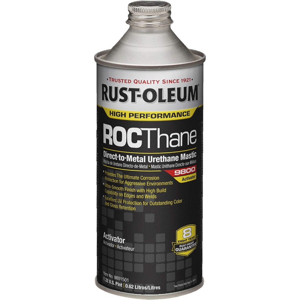 RUST-OLEUM 9801501 Urethane Mastic Activator,Clear,1 qt 4CH84
