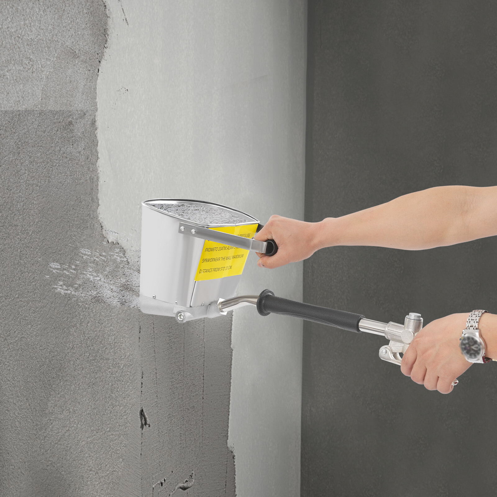 4L/0.88 Gallon Cement Stucco Sprayer Stucco Cement Sprayer Texture Hopper 2600W