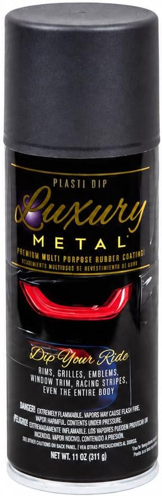 Luxury Metal Black Sapphire 11 Oz Spray – Peelable Tinted Metallic Rubber Coatin