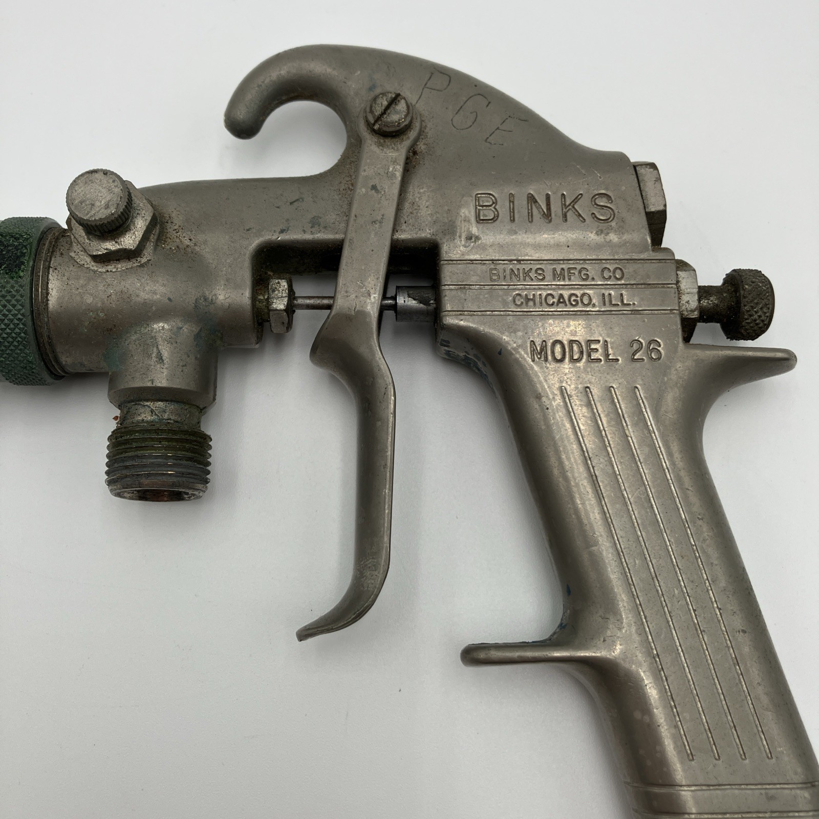 Vintage Binks Model 26 Pneumatic Paint Spray Gun