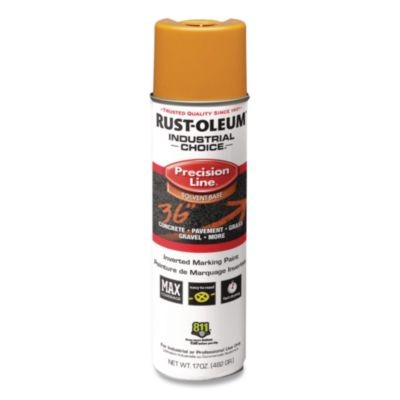 Rustoleum 203024V Precision Line Marking Paint Flat Yellow 17 Oz
