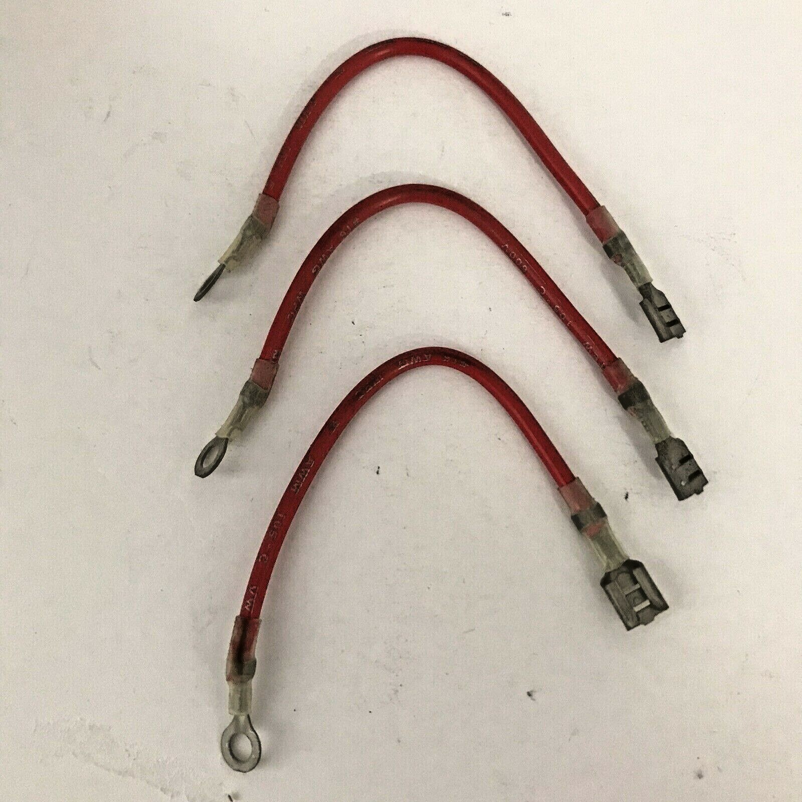 THREE GRACO # 220979 RED CONDUCTOR WIRE LEADS FOR A #222-369 PRESSURE CONTROL