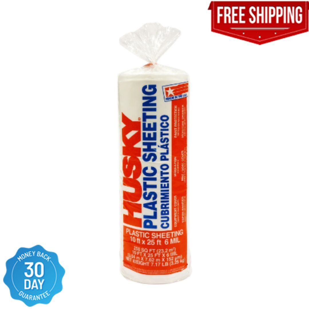 Plastic Sheeting Roll Heavy Duty Home Window Door Insulation Barrier Cover 6 Mil