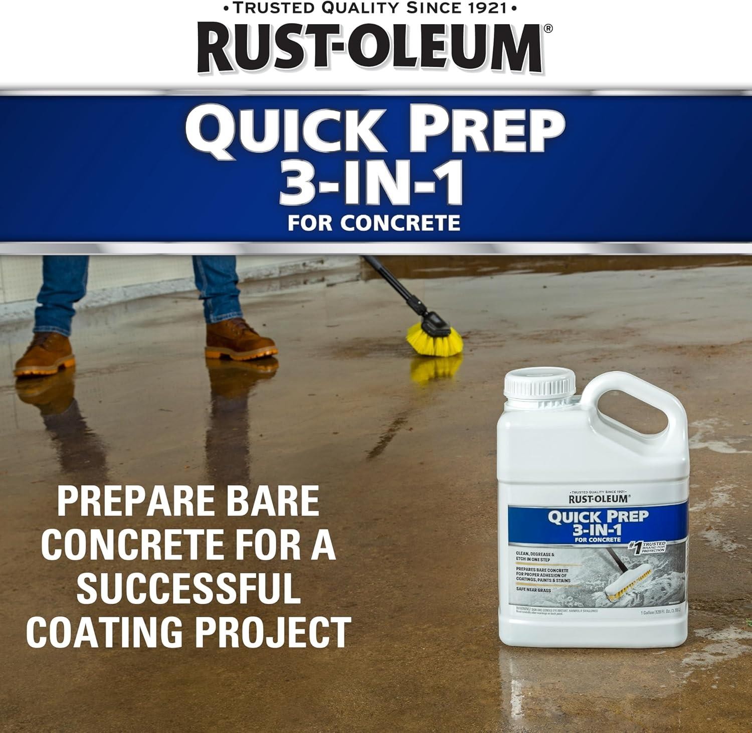 Rust-Oleum Quick Prep 3-IN-1 for Concrete, 1 Gallon – 362970