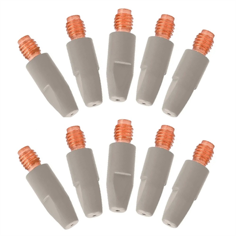 10PCS 24KD Welding Contact Tips Coating Protect M6 Gas Nozzle Tip 1.0mm MIG8925