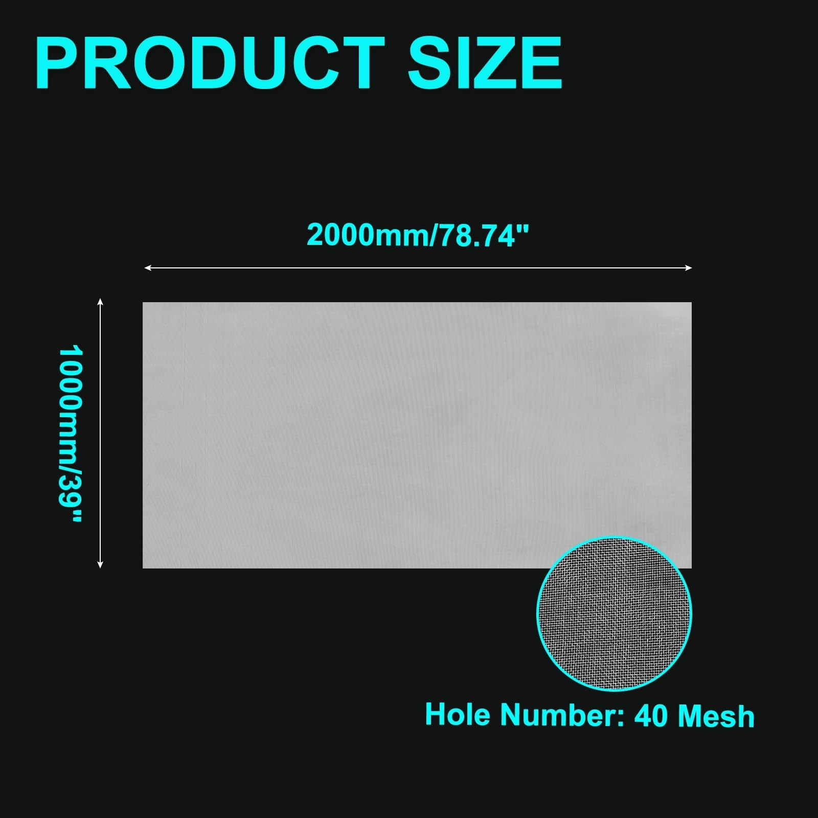 uxcell 40 Mesh Paint Nylon Filter Woven Net Sheet 40 Mesh, White
