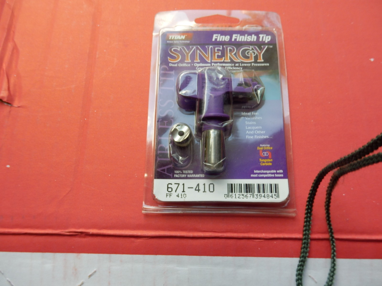 Titan 671-410 SC-6 Plus Purple Reversible 5000 PSI 0.11 GPM Fine Finish Nozzle